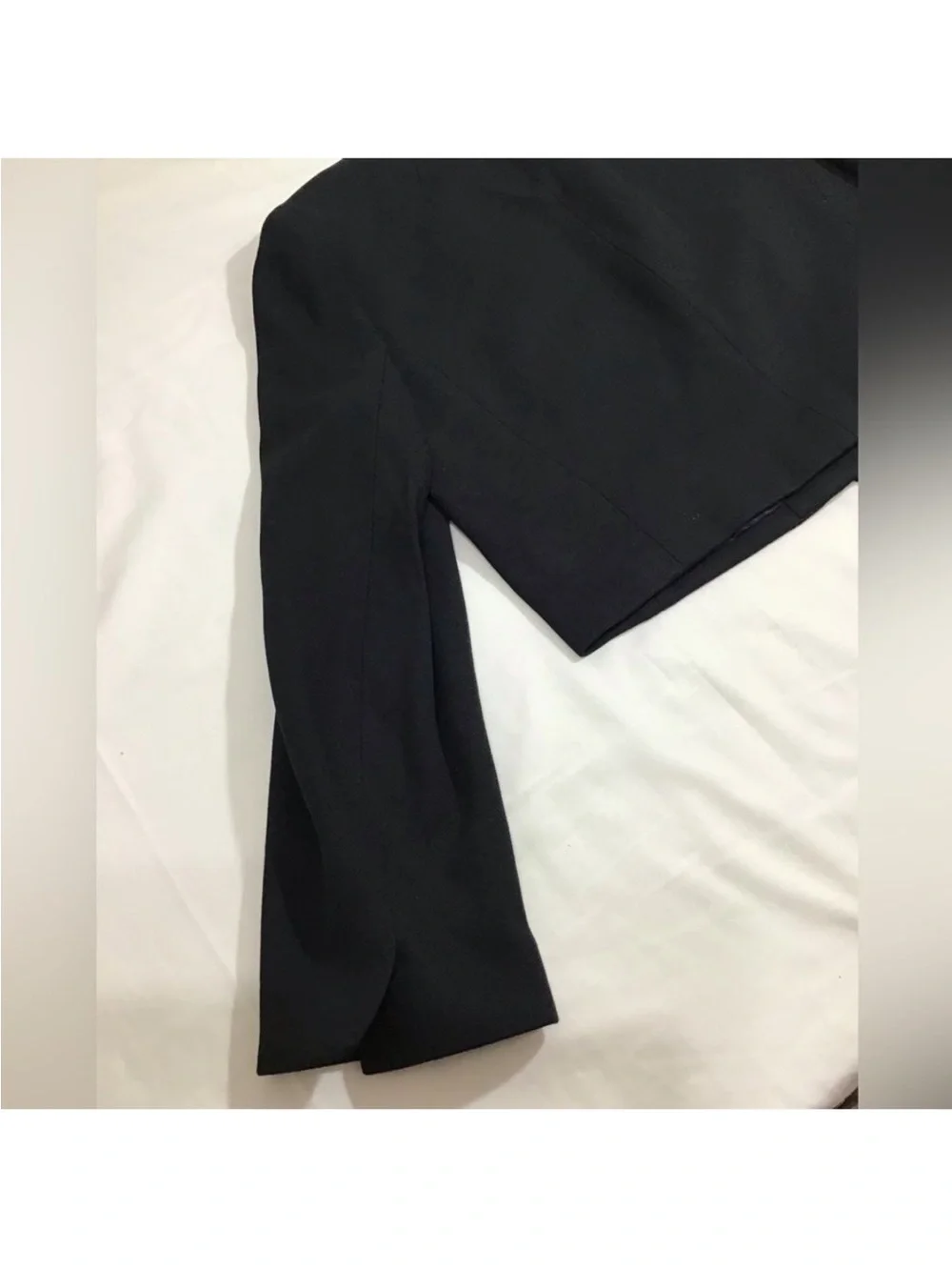 J. Crew Black Cropped Lady With Gold Button Detail Jacket New Size 12